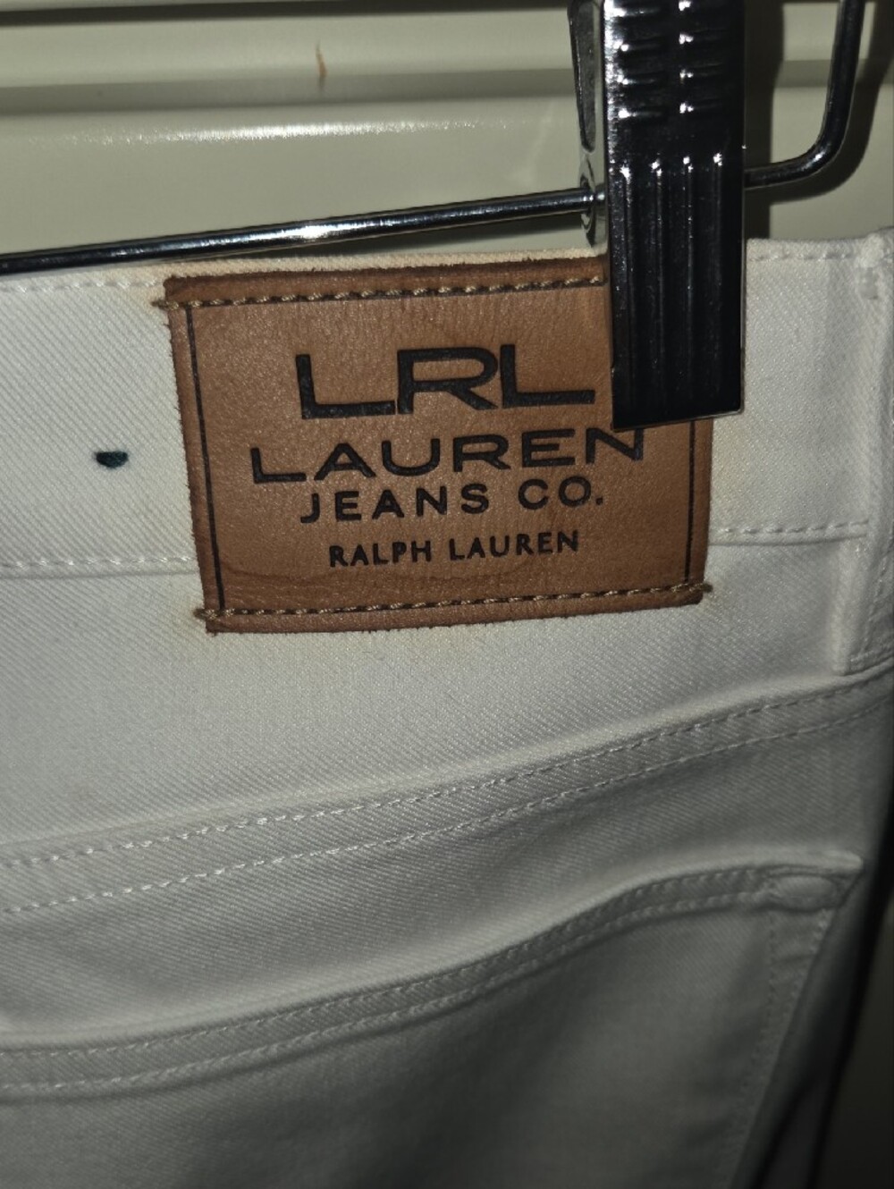 Lauren Ralph Lauren Off-White Straight Leg Jeans - Picture 4 of 8